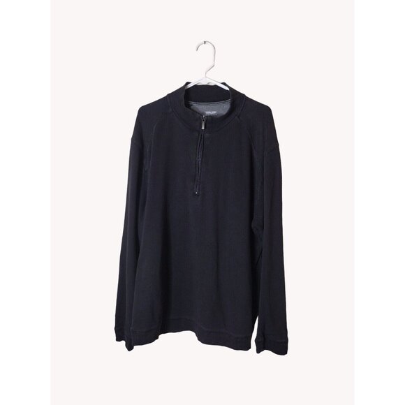 Kirkland Signature Sweater Mens XXL Long Sleeve Pullover Black - Picture 1 of 11